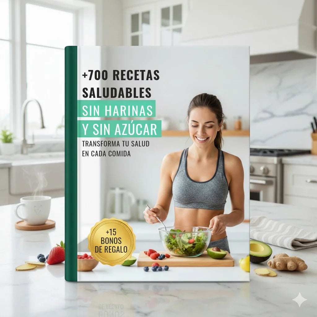 700 Recetas Saludables+ 15 BONUS de Regalo🎁